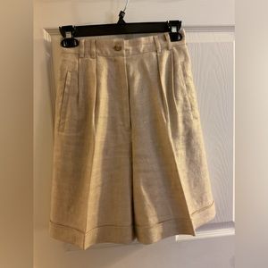 Talbots linen skort/shorts high waist